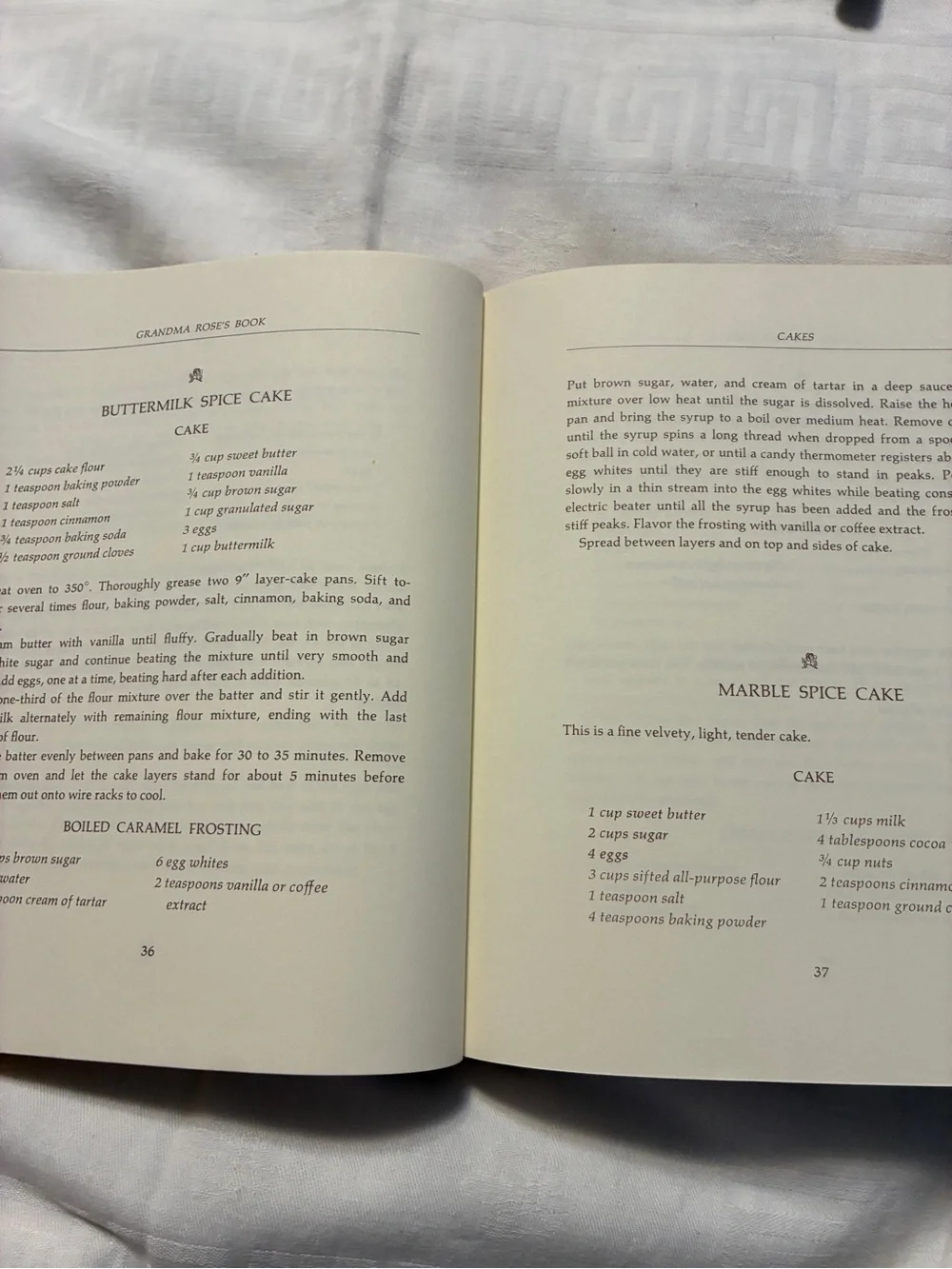 Grandma Rose’s Sinfully Delicious Cookbook cakes pies pastries hardback vintage